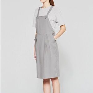 NWT Native Youth Crater Dungaree Gray Dress